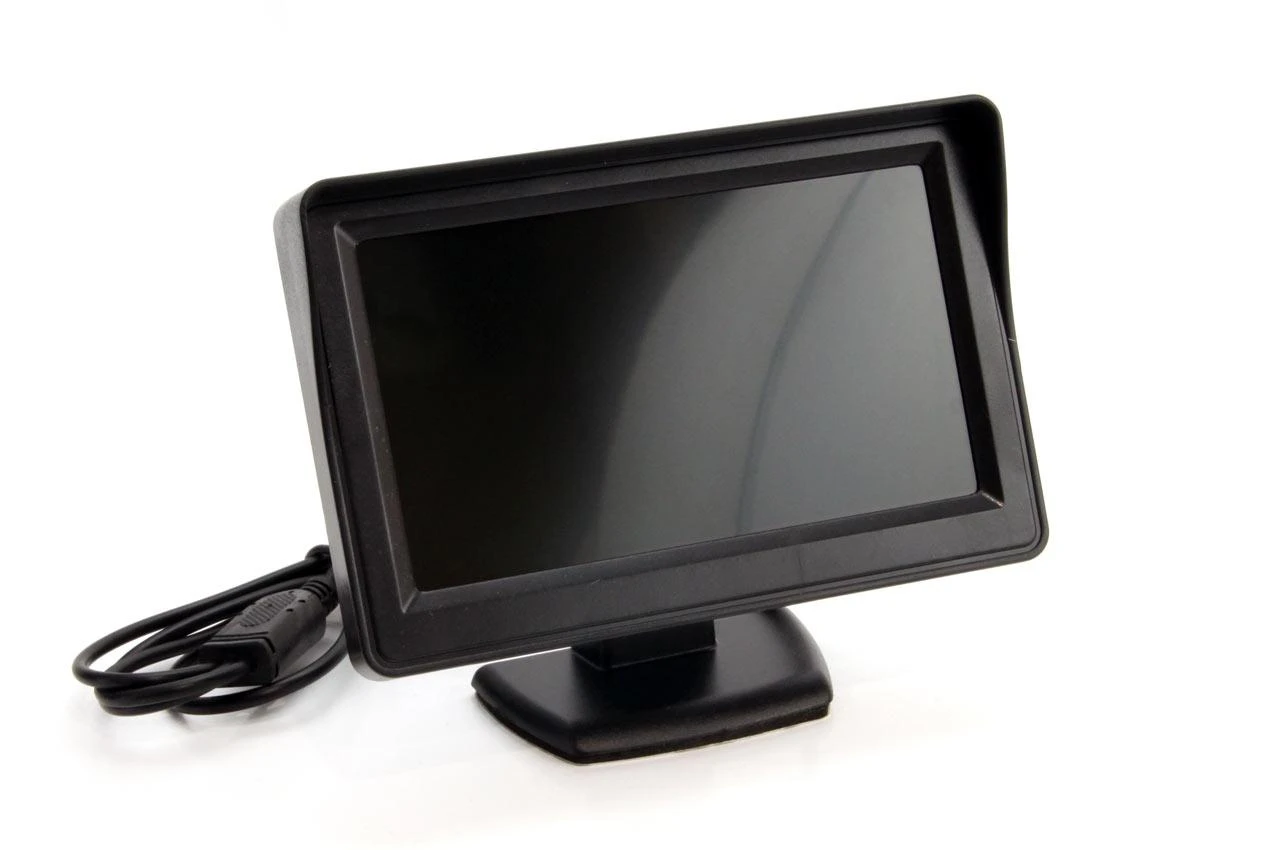 Amio Parkavimo pagalbos sistema TFT01 4,3" su HD 315 LED kamera, 4 balti jutikliai 22 mm
