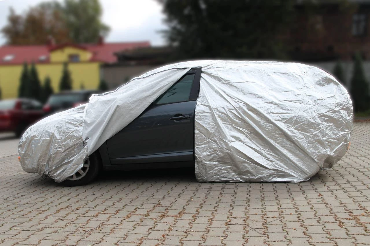Automobilio uždangalas Amio, sidabro spalvos, XL dydis