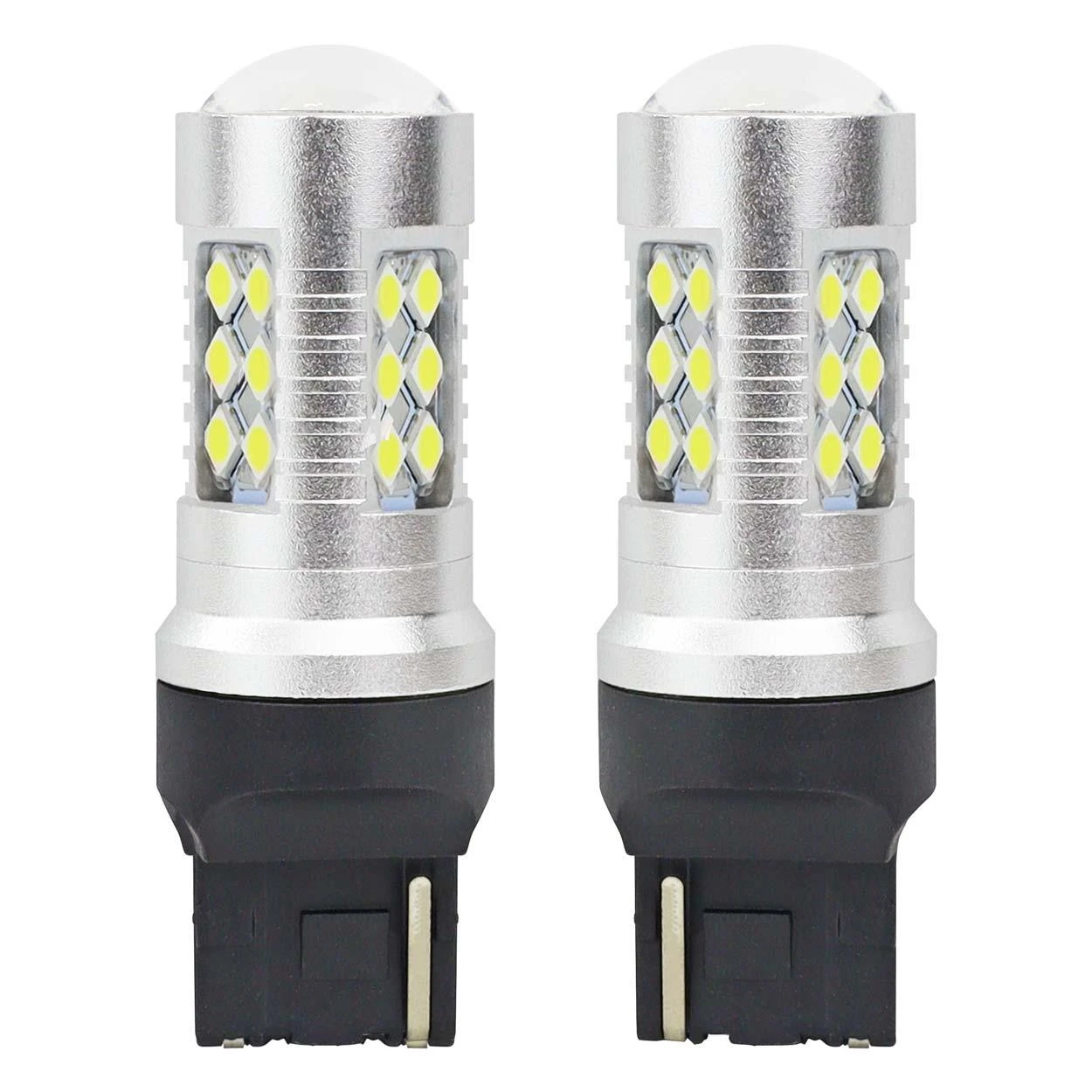 Amio LED lemputės W21W su 24SMD diodais pora