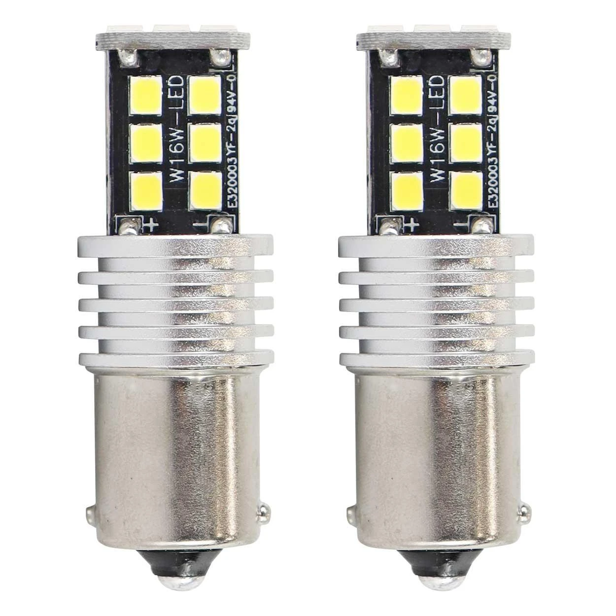 LED lemputės su radiatoriais 12v 24v 1156 ba15s