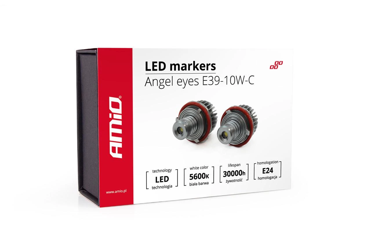 Amio LED žymeklių rinkinys E39 10W-C pakuotėje