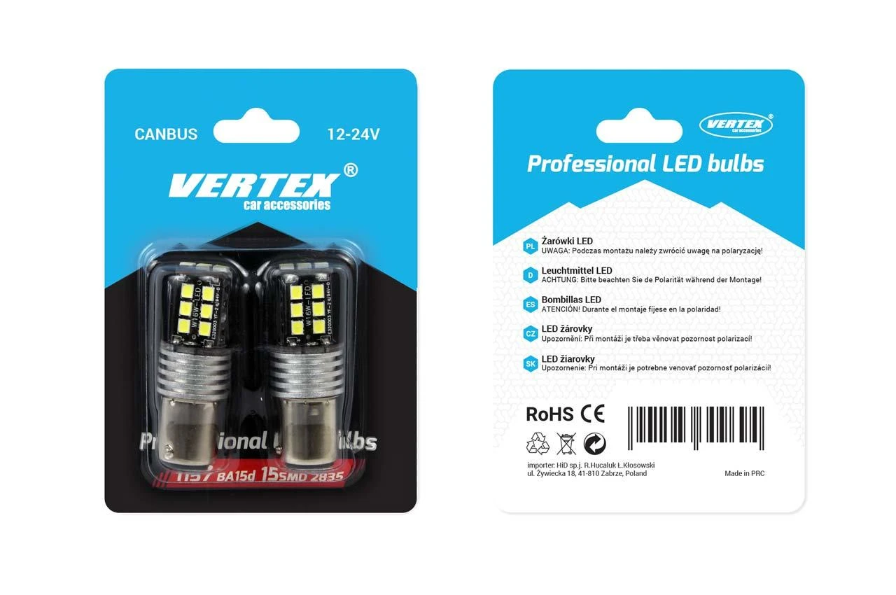 Vertex P21/5W LED lemputės pakuotė