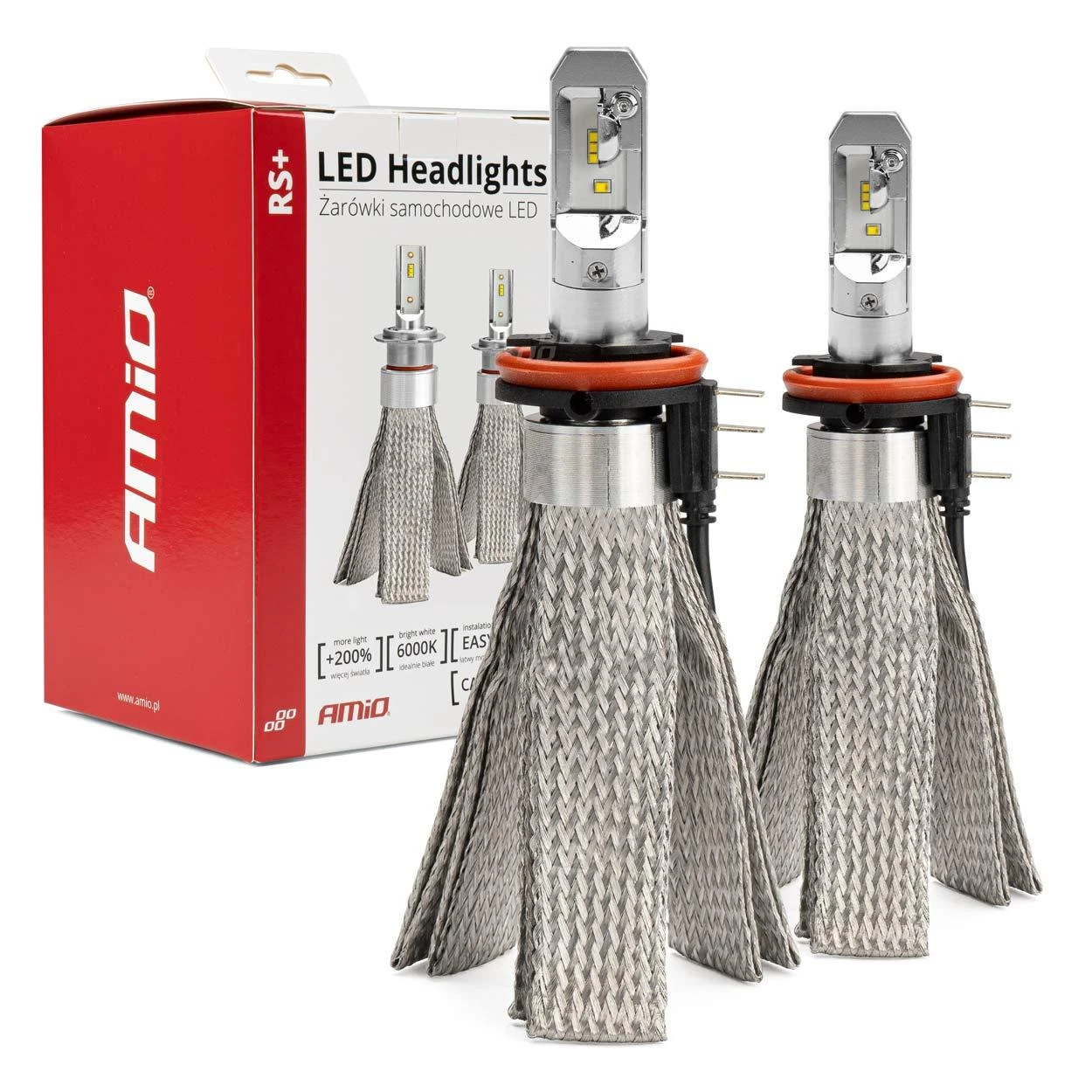 H15 RS+ serijos LED lemputės su tinklelio aušintuvu