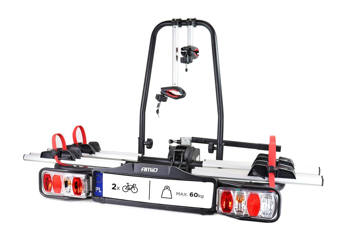 Automobilinis dviračių laikiklis ant kablio E-Bike – 2 dviračiams TBC-02/2 AMIO-02585