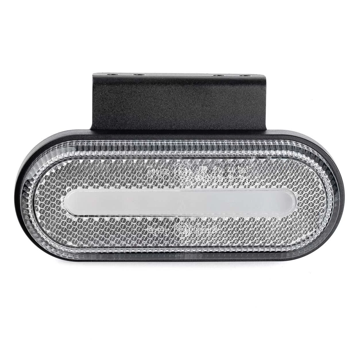 Gabaritinis LED žibintas AMiO OM-01-W ovalus, baltas