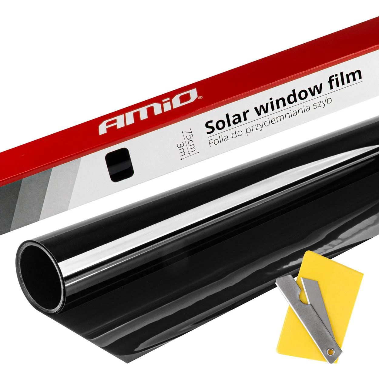 Langų tamsinimo plėvelė Dark Juodas 15%, 0,75x3 m AMIO-01656