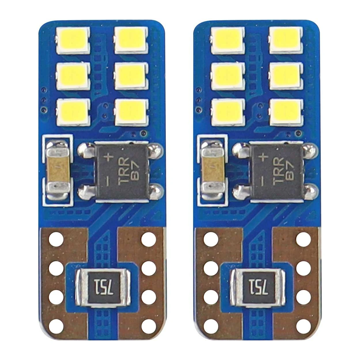 Dvi T10 W5W CANBUS LED lemputės elektronikos vaizdas
