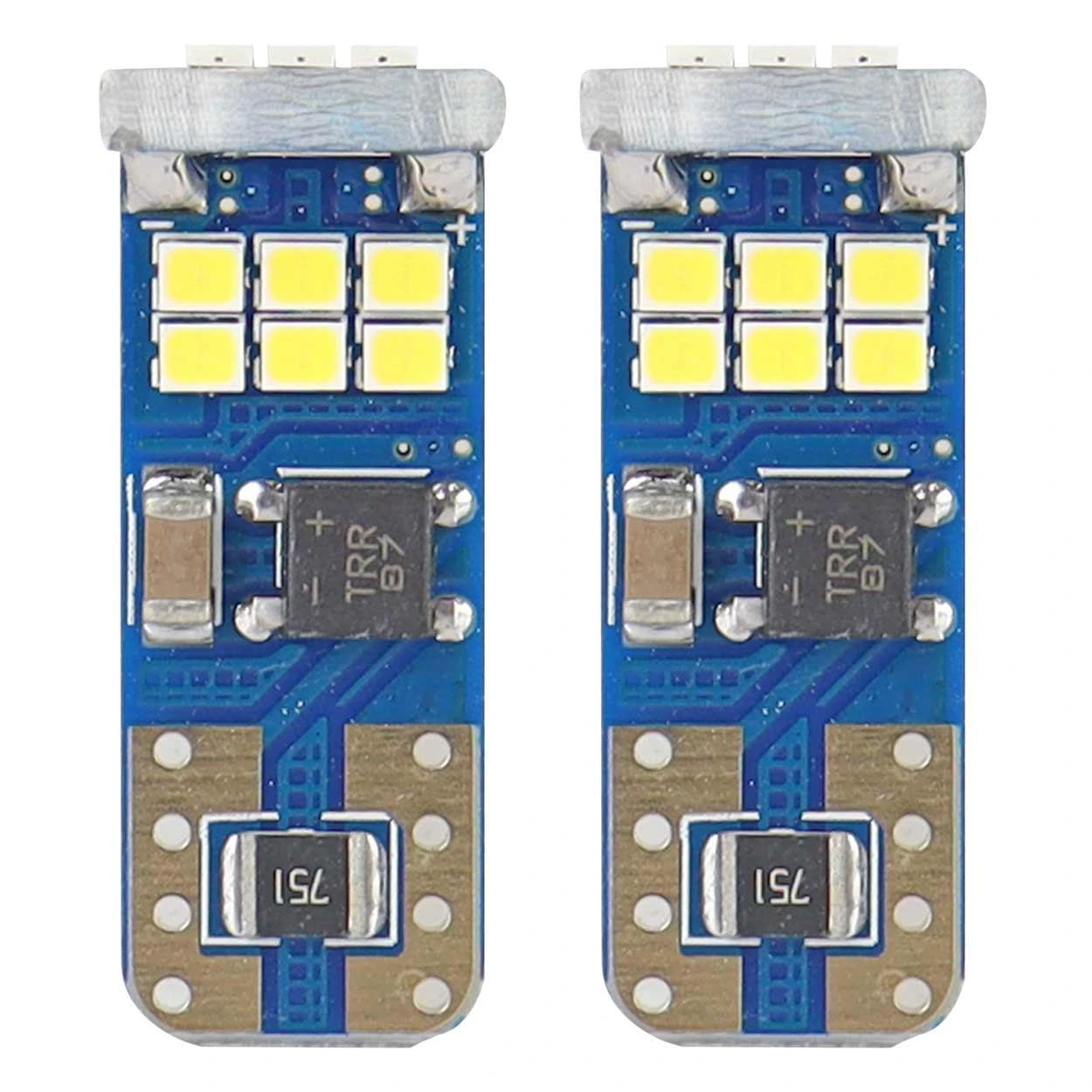 Amio LED lemputė w5w T10 CANBUS 18SMD Balta spalva