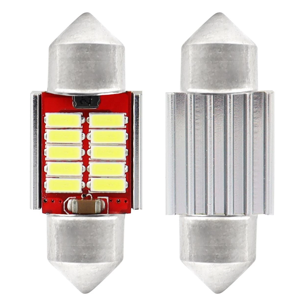 Amio LED lemputes 2 vnt. Canbus 10 smd 12/24V, 31*12