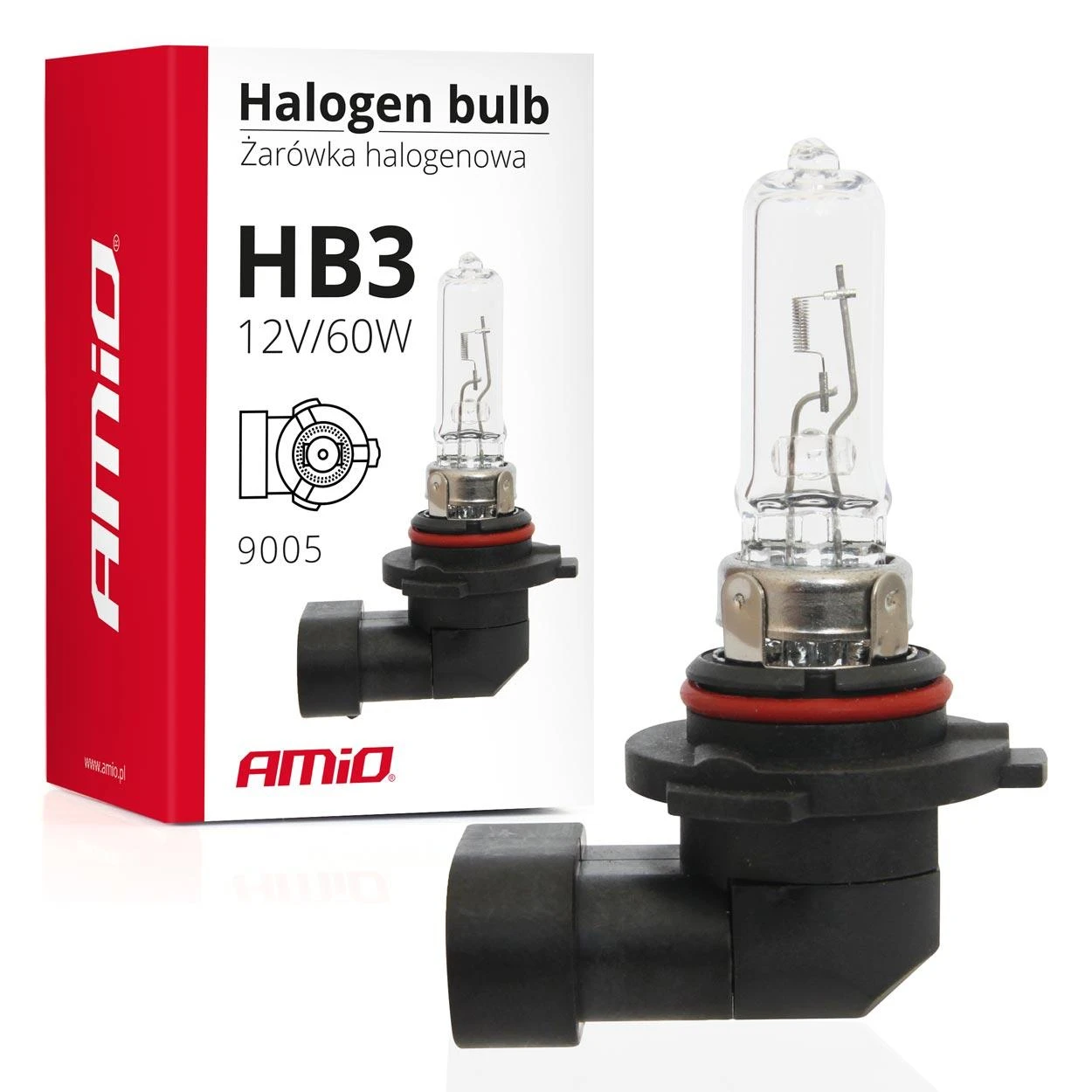 Halogeninė lemputė HB3 12V 60W 9005 amio-01479