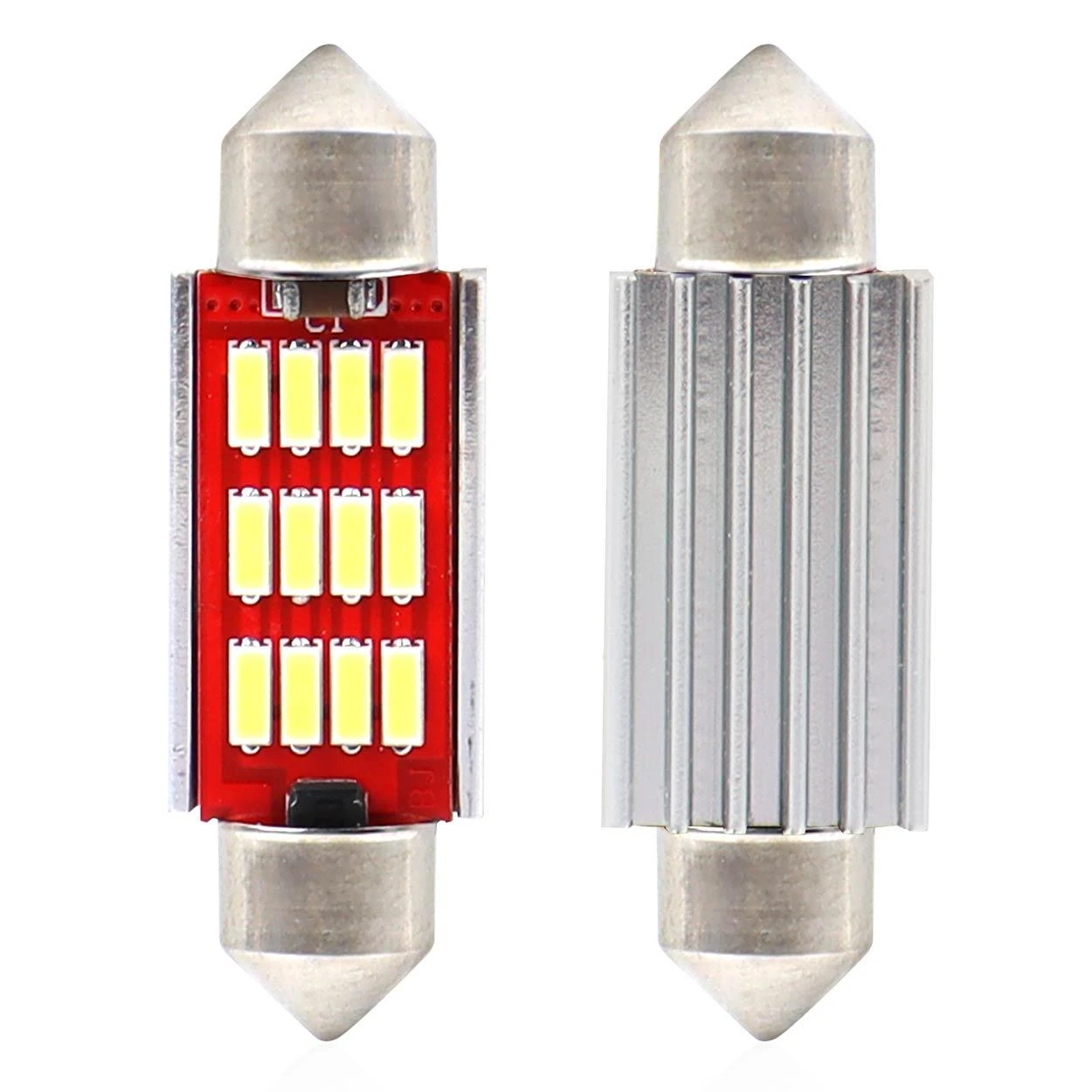 Amio LED lemputės Standard BA9s 3xSMD 7020 12V 2vnt.