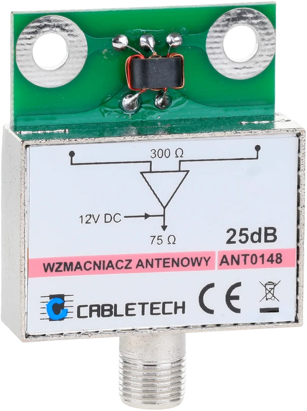 Cabletech 25dB antenos stiprintuvas