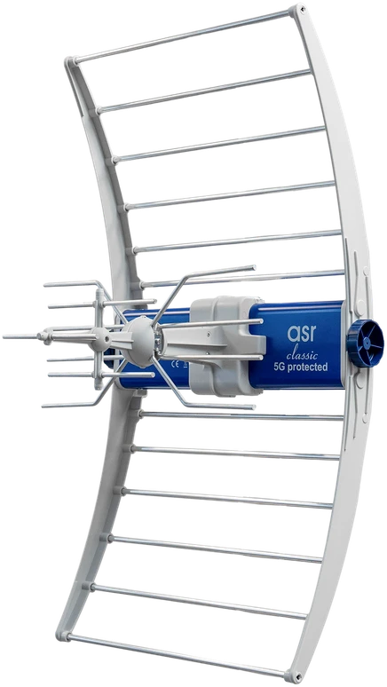 DVB-T/T2 ASR Classic 5G PROTECTED 2023 TV antena su ZZA-7 Telkom Telmor maitinimo šaltiniu