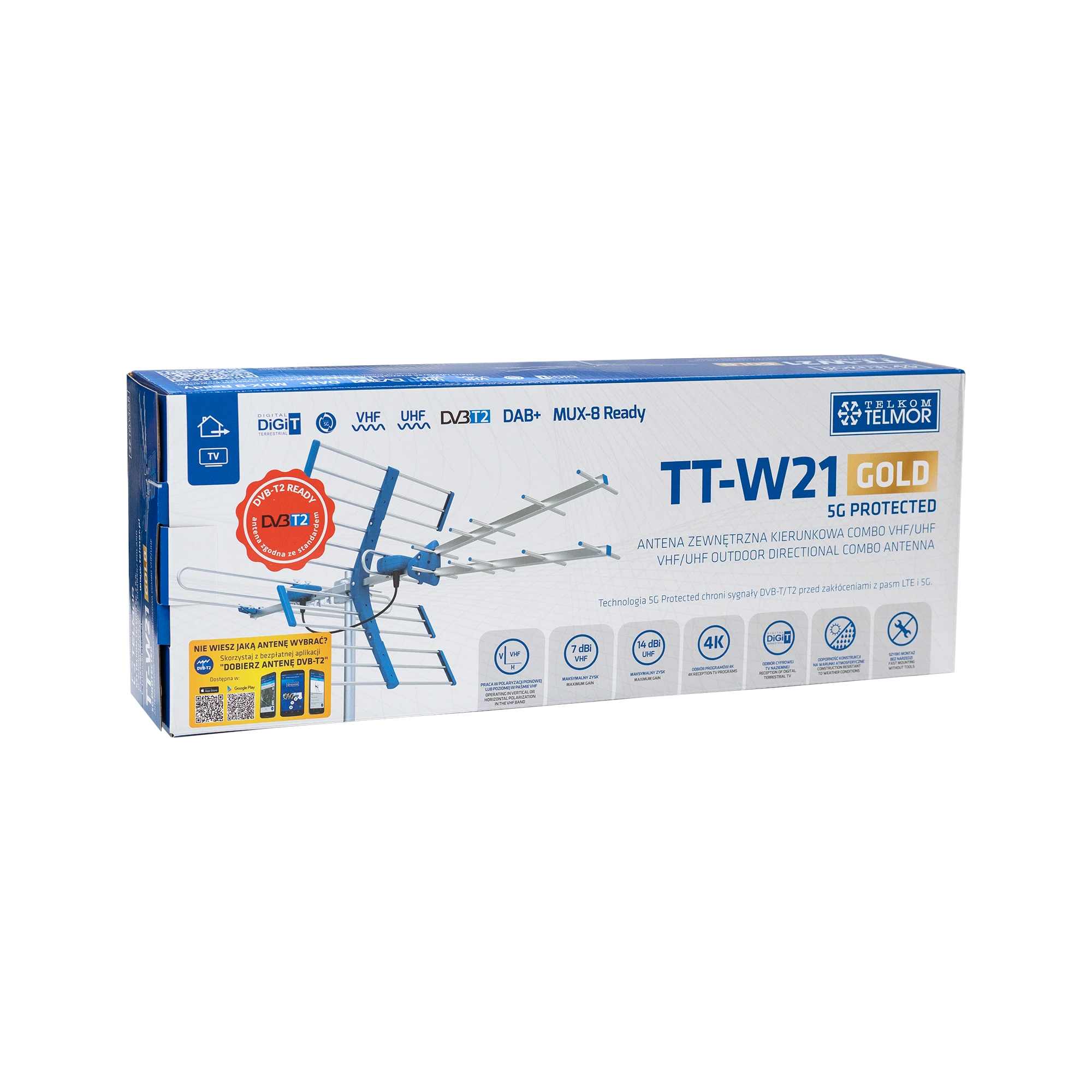Blow TV antena TT W21 GOLD COMBO 5G TELMOR