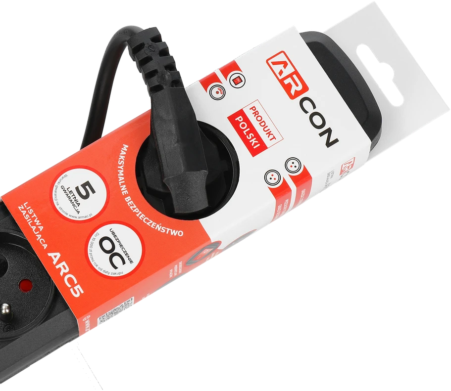 Armac Listwa ARC5 5g 3.0m juodas ARcon maitinimo laidas