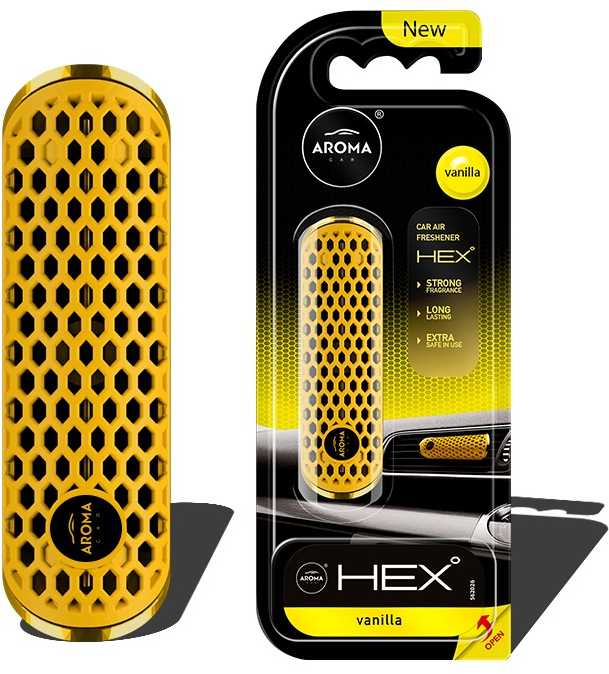 Aroma Car Aroma automobilio oro gaiviklis „Aroma Fancy Shapes Polymer Hex Vanilla“