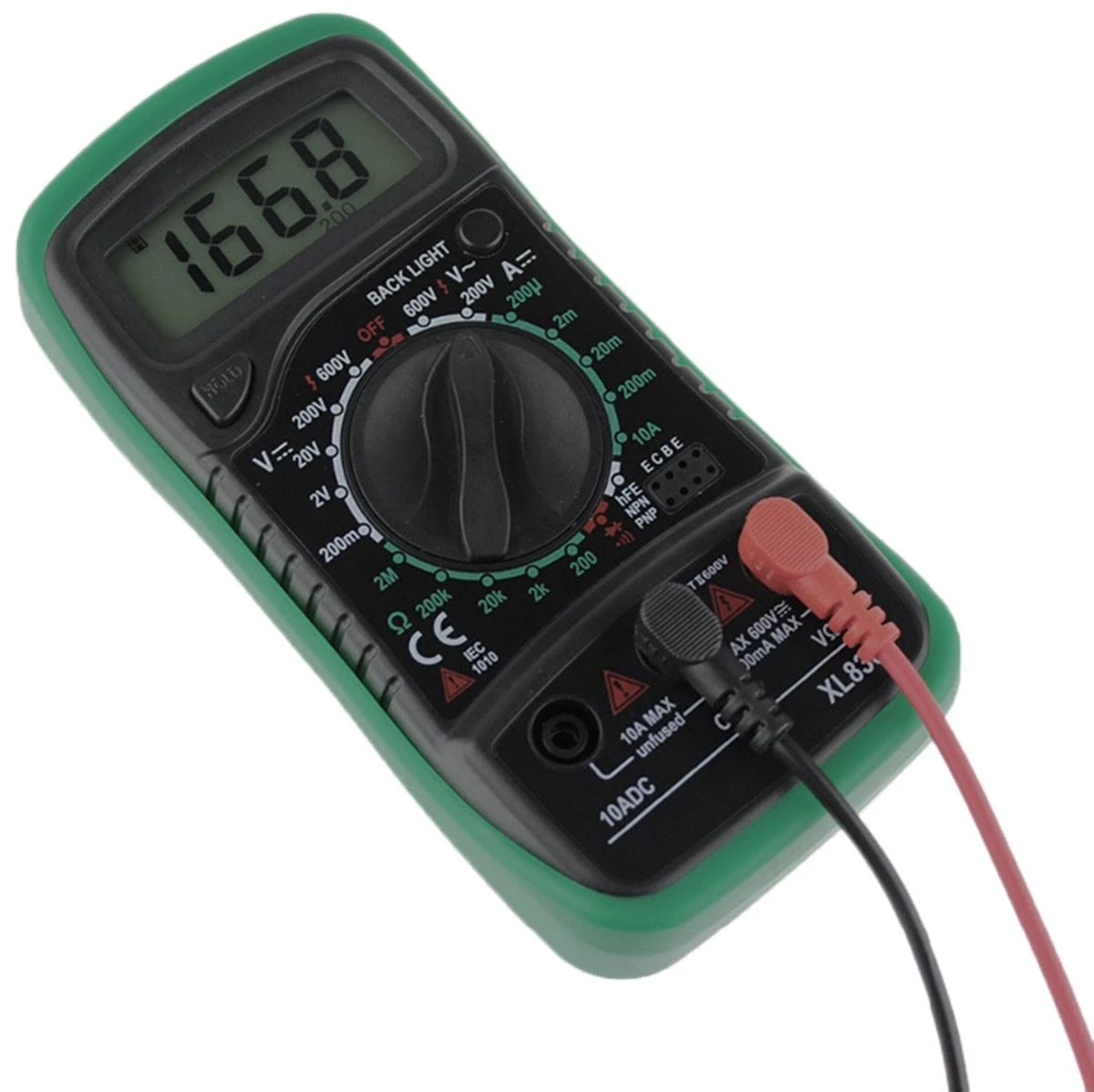 Blackmoon Multimetras XL830L + 2 laidai