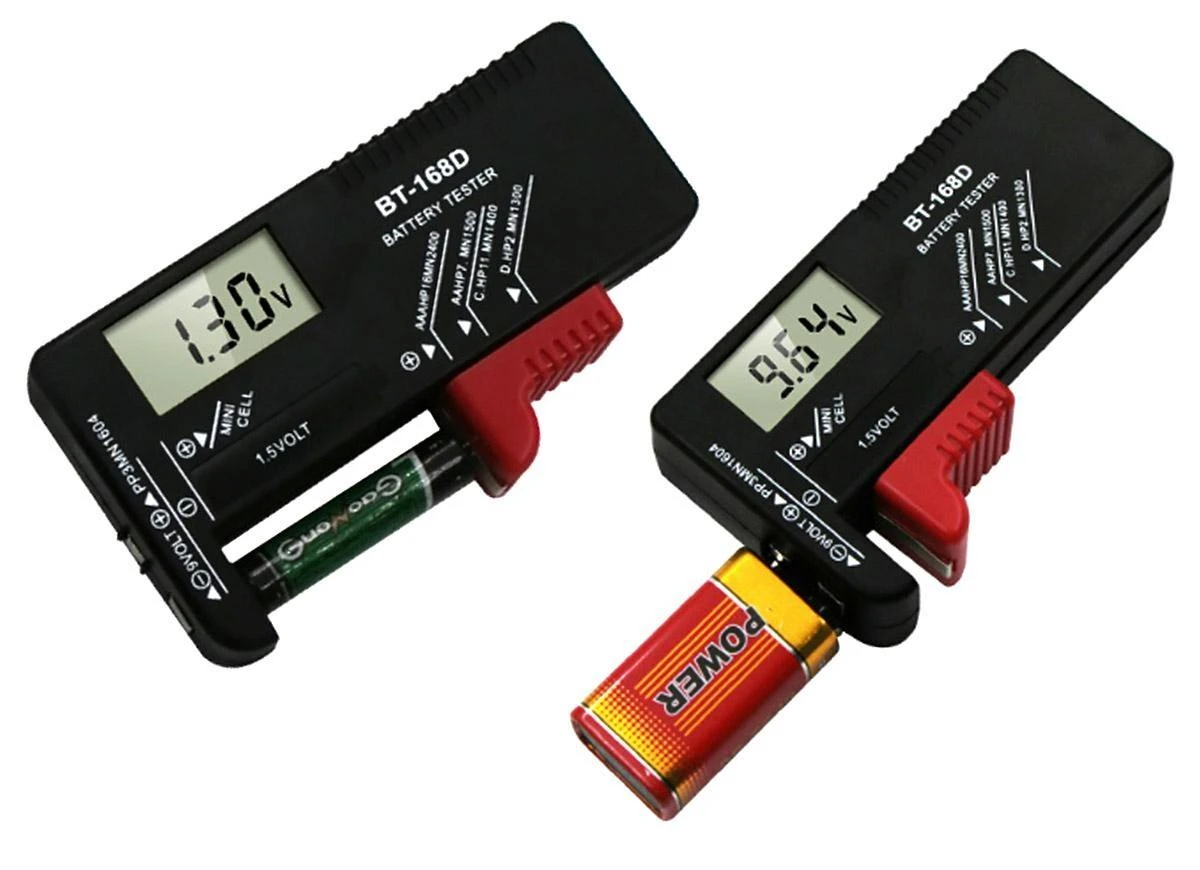 82-626# Oem AA, AAA, C, D, 9V baterijų testeris - AG372A