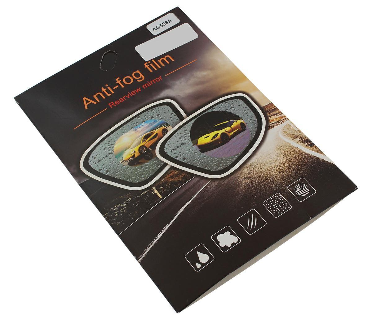 Ag556A Automobilio veidrodėlių apsauginė plėvelė ANTI-FOG, 135x95 mm, 2 vnt.