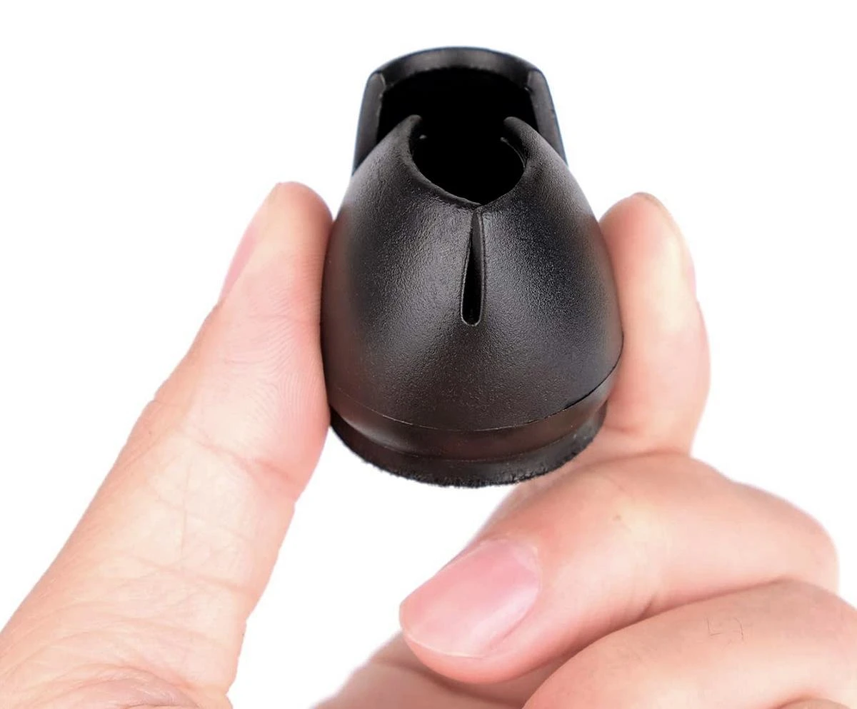 Grandininis pjūklas ATL Silikoniniai baldų padukai 16 vnt. 12-16 mm juodi