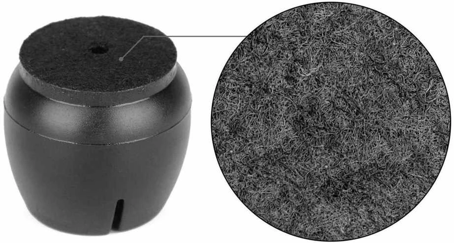 ATL AG562K Kojų dangteliai, 16 vnt., 25–29 mm, juodi