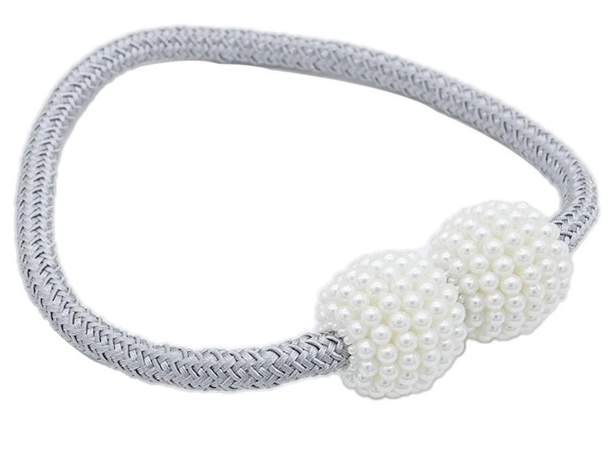 Aptel Užuolaidų ir užuolaidėlių segtukas su magnetu, AG701B, 47 cm, pilkas