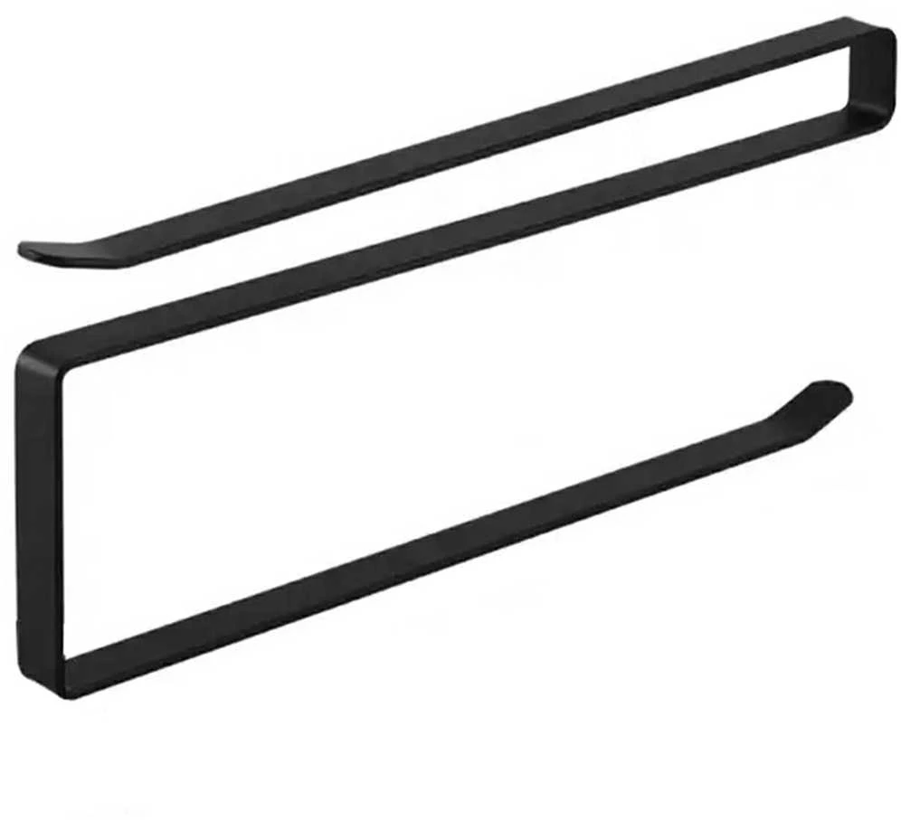 Ag704C Metalinis popierinių rankšluosčių laikiklis, juodas, 26,5 cm