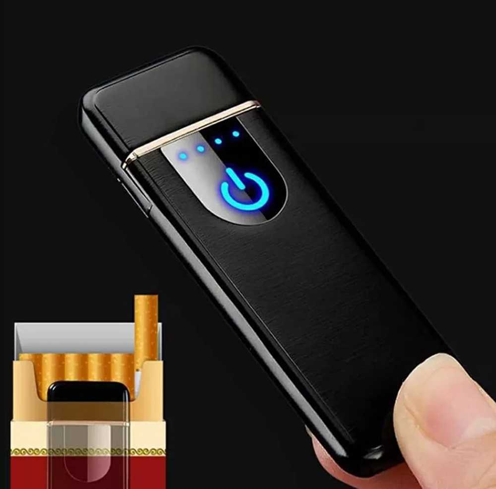 ATL Zapalinis AG773B su USB įkrovimu, sidabrinis