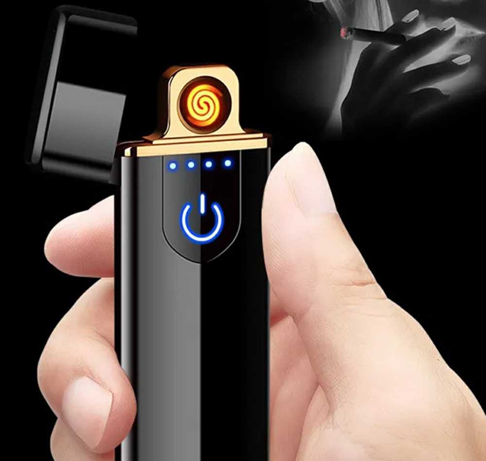 ATL Zapalinis AG773B su USB įkrovimu, sidabrinis
