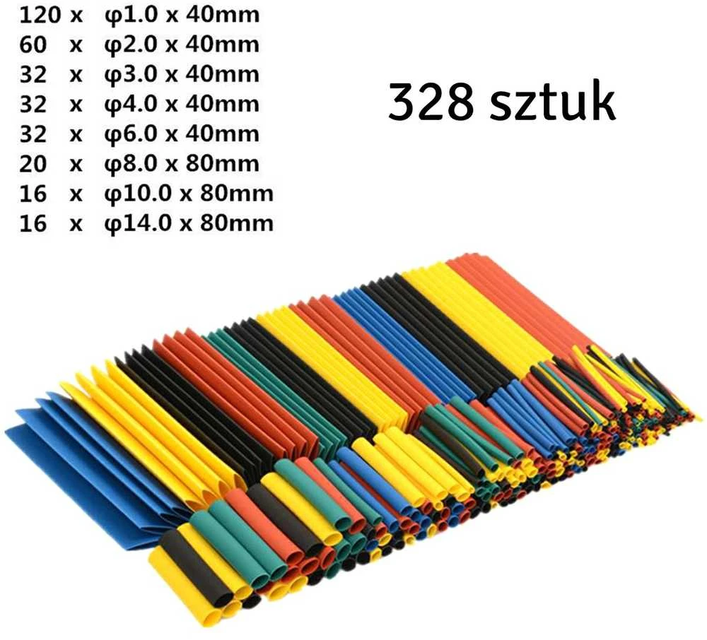 Ag938 Termosusitraukiantys vamzdeliai rinkinys 800vnt