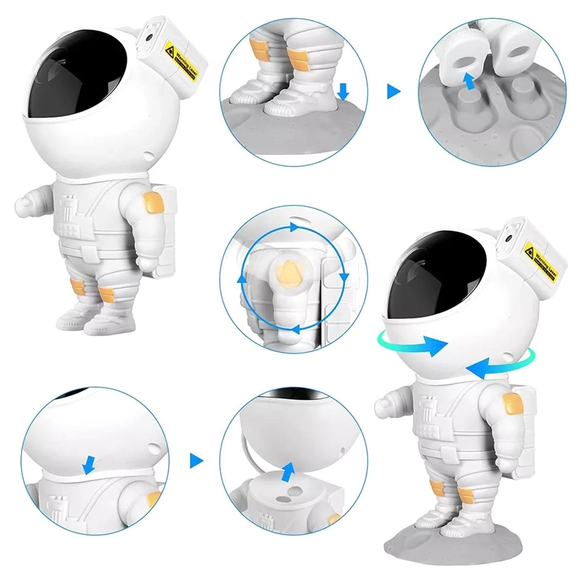 TOP prekė! Aptel žvaigždžių projektorius/naktinė lemputė - Astronautas , ATL AK235A
