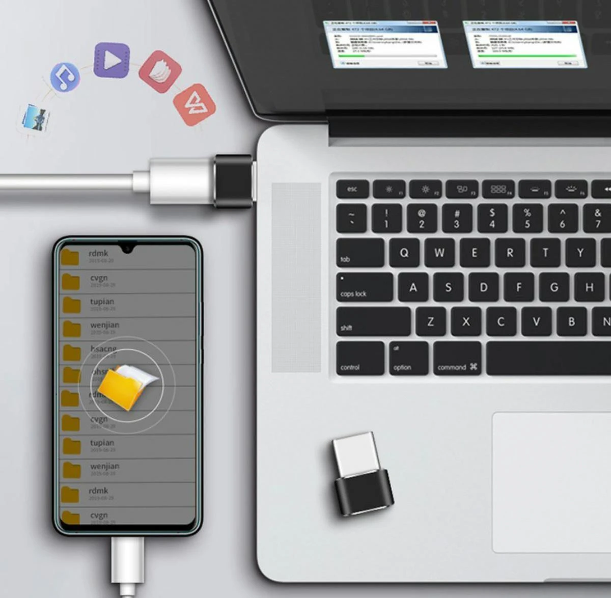 ATL Adapteris TYPE-C į OTG USB-A