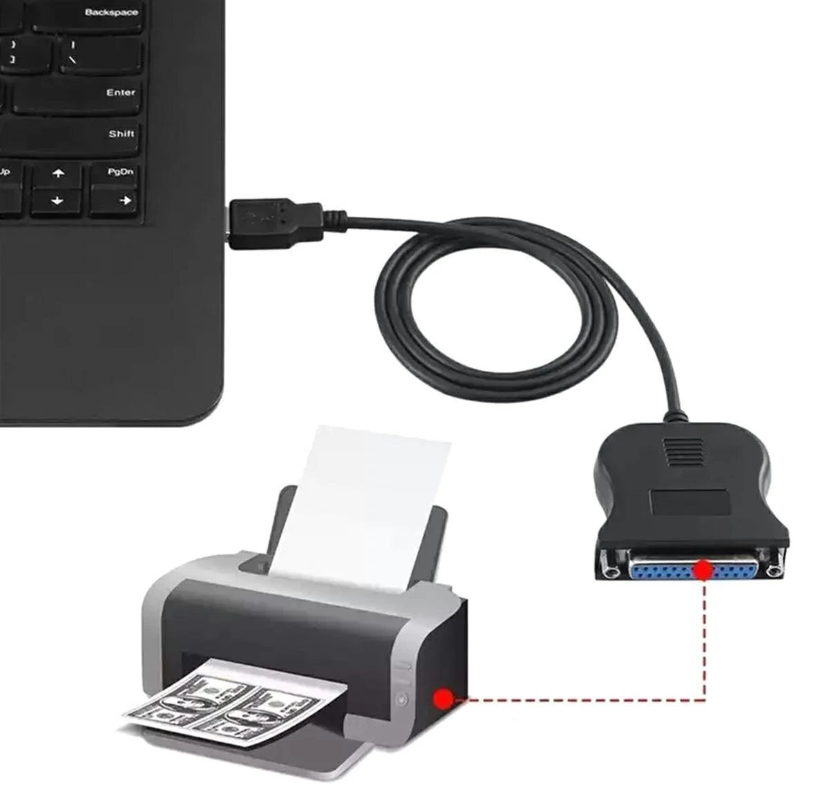 Ak72 USB į LPT adapteris
