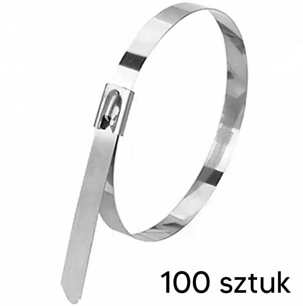 ATL Plieniniai užspaudžiami dirželiai 150x4,6 mm, 100 vnt.