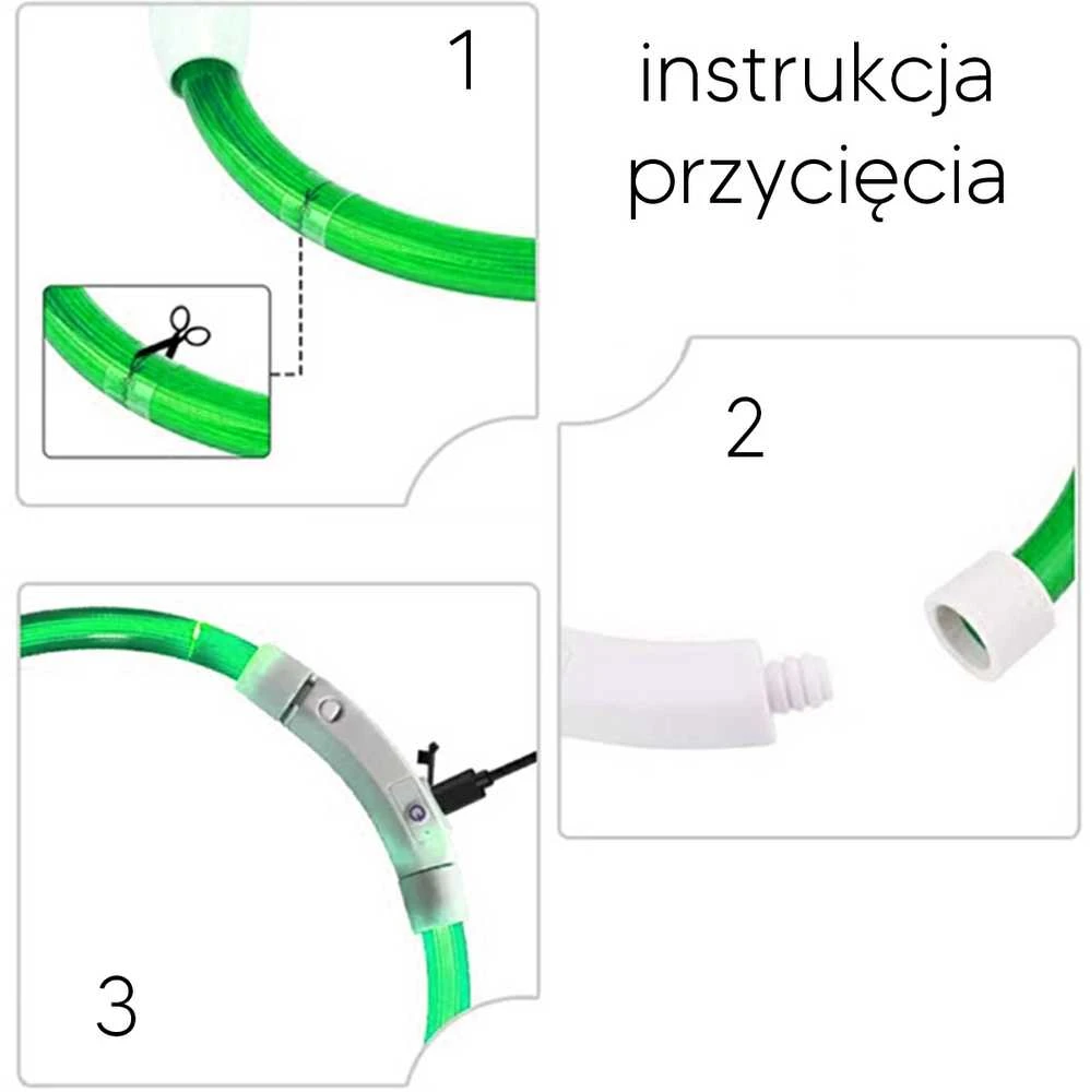 ATL LED šviečiantis antkaklis (Žalia)
