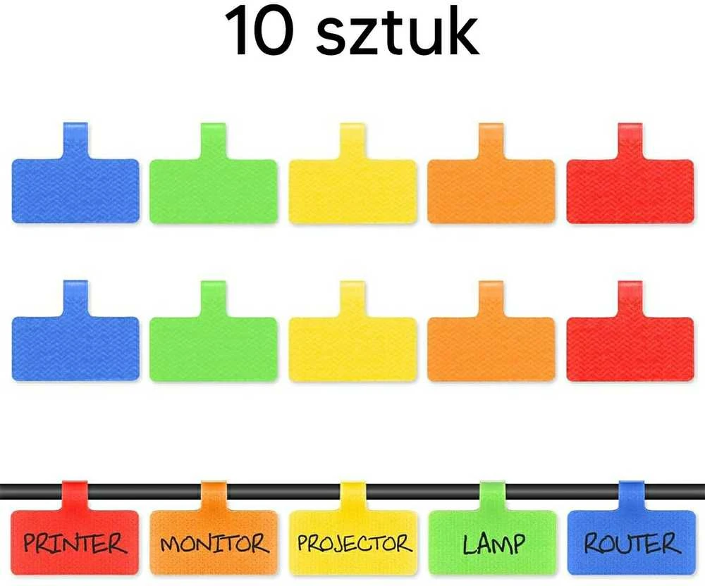 ATL 10vnt. Kabelių etikečių rinkinys