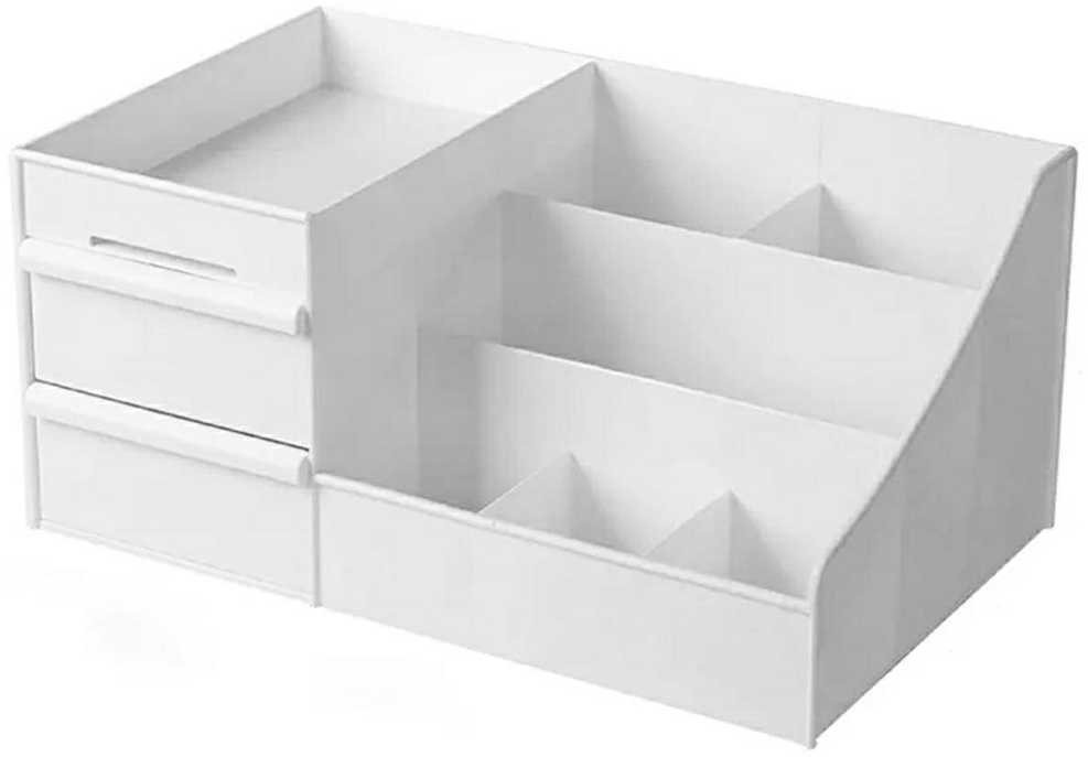 Da59 Stalinis organizatorius su dviem stalčiais, 27x11,5x16 cm