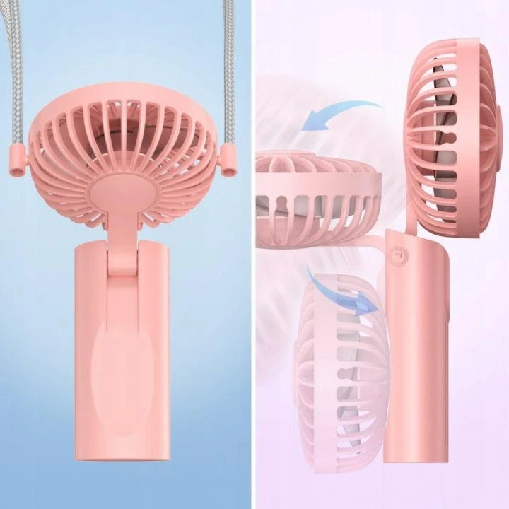 Ventiliatorius ATL DA669 Mini wiatrak usb rankinis biurkowy mėlyna