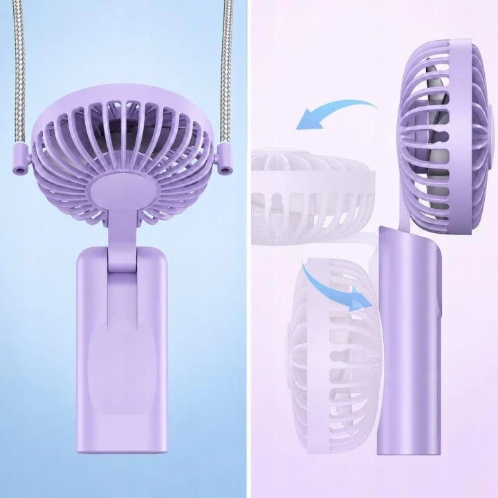 Ventiliatorius ATL DA669A Mini wiatrak usb rankinis biurkowy juoda