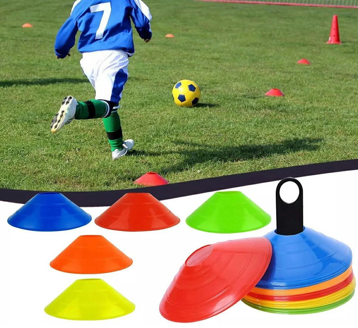 Sports Equipment Žymeklių rinkinys su laikikliu