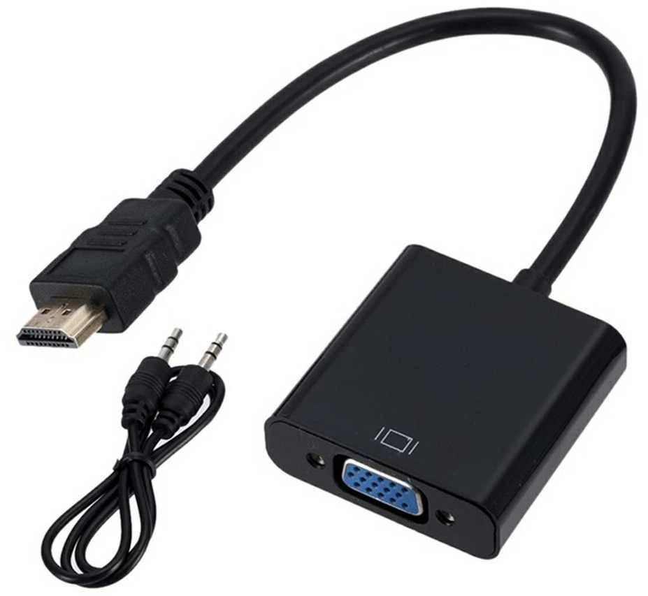 92-129# Oem HDMI į VGA + garso keitiklis HD31A su laidu