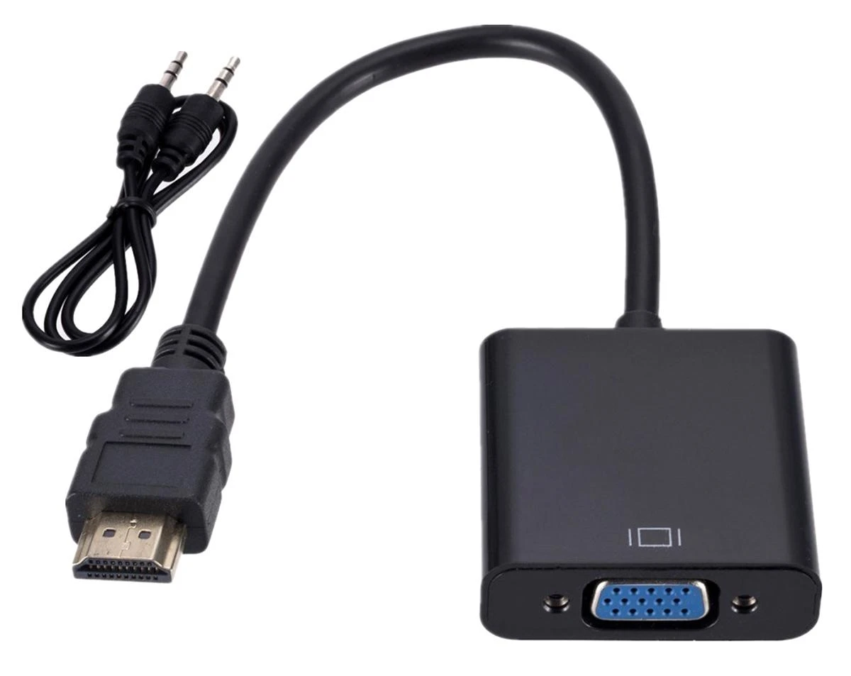 92-129# Oem HDMI į VGA + garso keitiklis HD31A su laidu