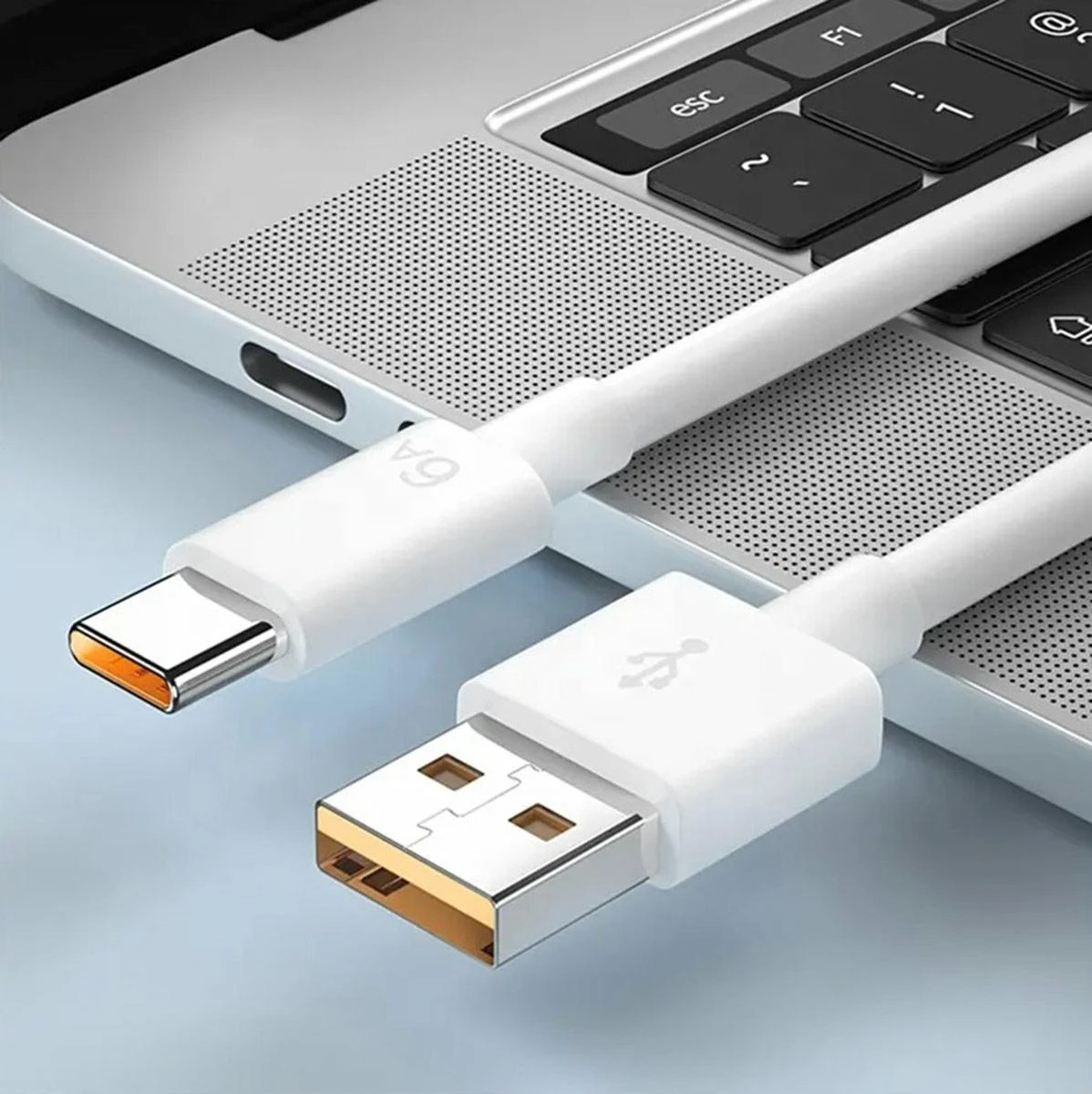 Kompiuterio laidas KK21K Kabelis USB Type-C 1m baltas