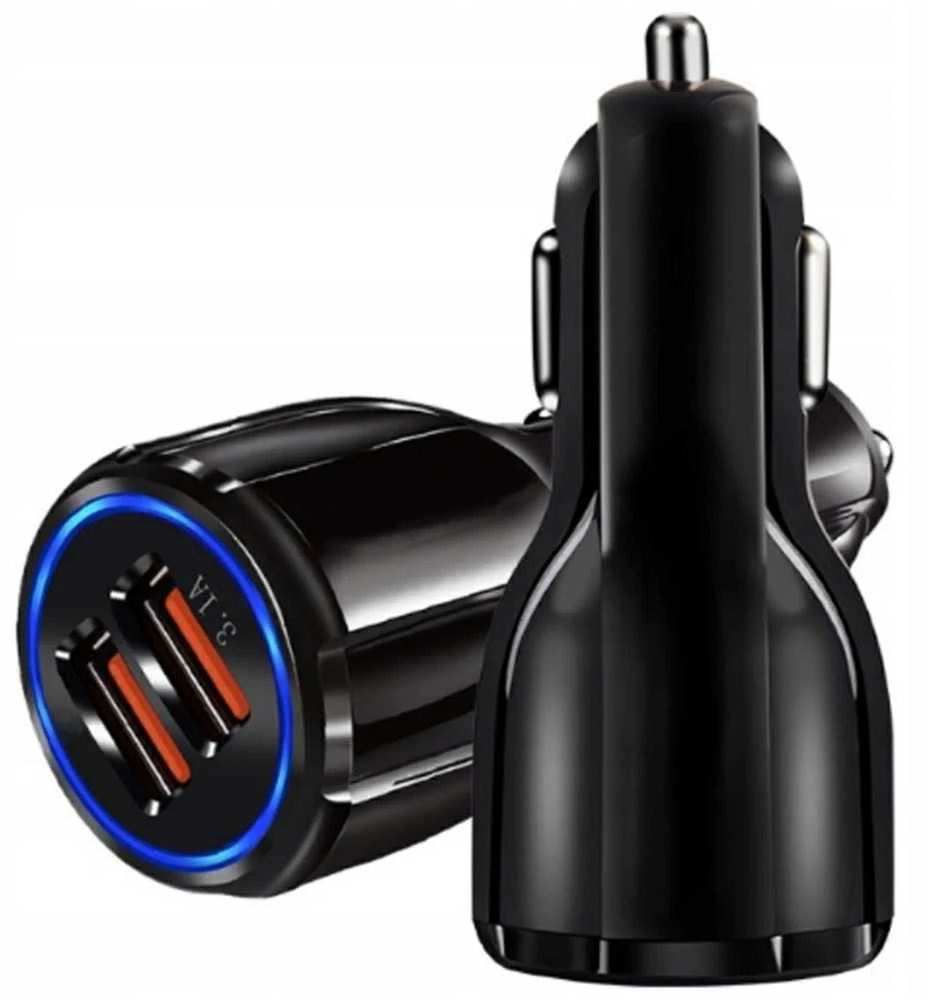 Automobilinis įkroviklis PLS34D 2x USB greitas įkrovimas