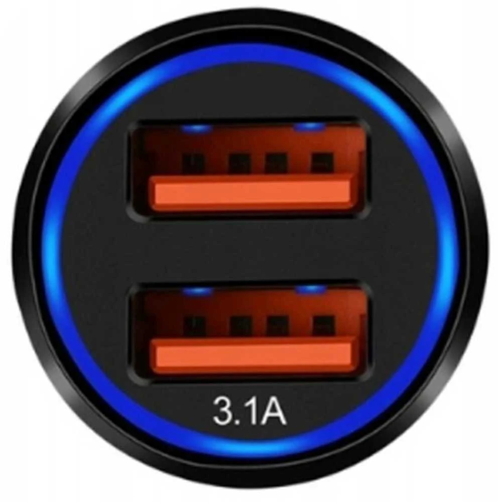 Automobilinis įkroviklis PLS34D 2x USB greitas įkrovimas