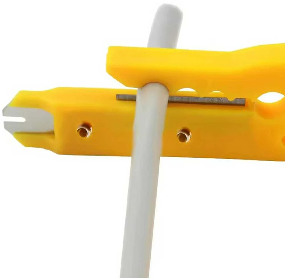 ATL Izoliacijos nuėmėjas su peiliuku RJ45, 9 cm, geltonas