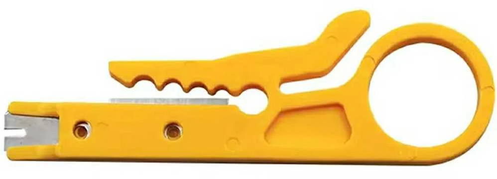 ATL Izoliacijos nuėmėjas su peiliuku RJ45, 9 cm, geltonas
