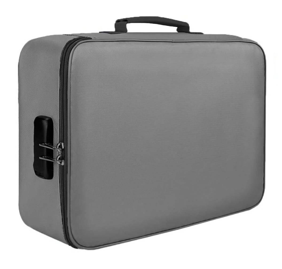 Dokumentų dėklas su kodine spyna TR12C, 37x27x10,5 cm, pilkas