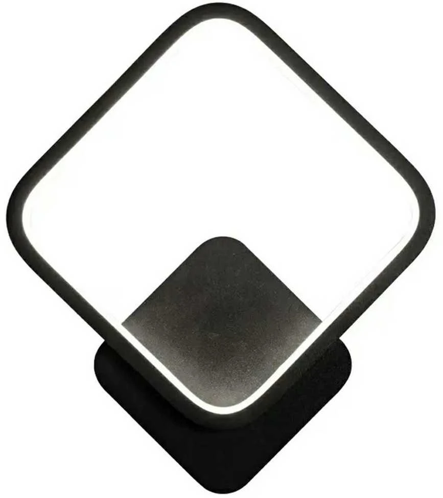 Sieninis šviestuvas ATL Sieninis LED šviestuvas ZD113A, 14W, 20x20 cm, juodas