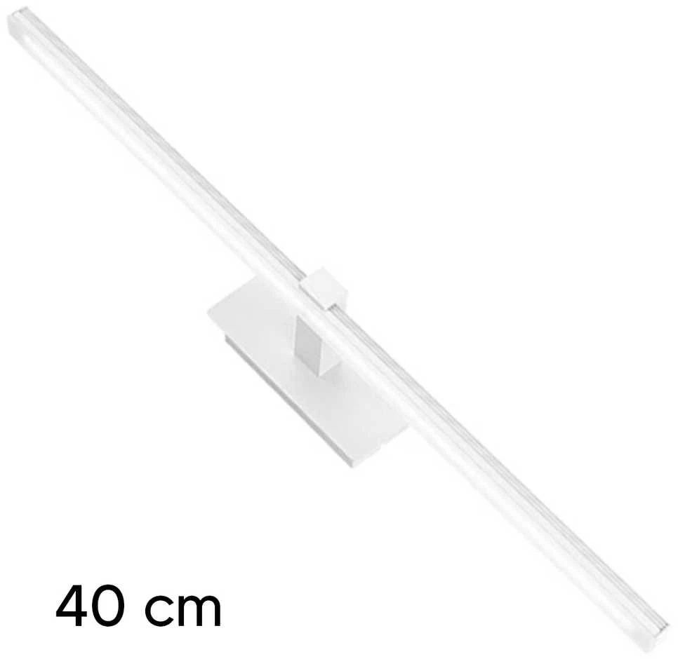 Lubinis šviestuvas ATL LED sieninis šviestuvas virš veidrodžio ZD121A, 40 cm, baltas